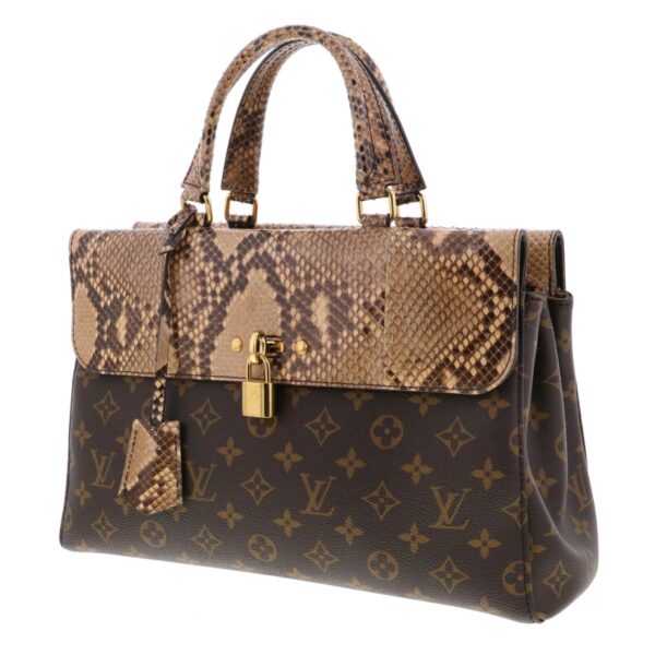 1240009004213 2 1 Louis Vuitton Venus Handbag Monogram Python Brown