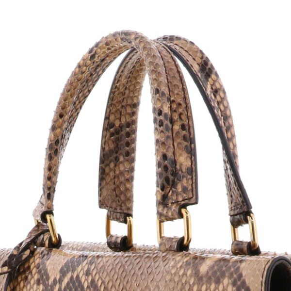 1240009004213 3 1 Louis Vuitton Venus Handbag Monogram Python Brown