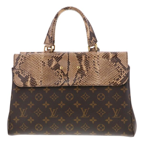 1240009004213 4 1 Louis Vuitton Venus Handbag Monogram Python Brown