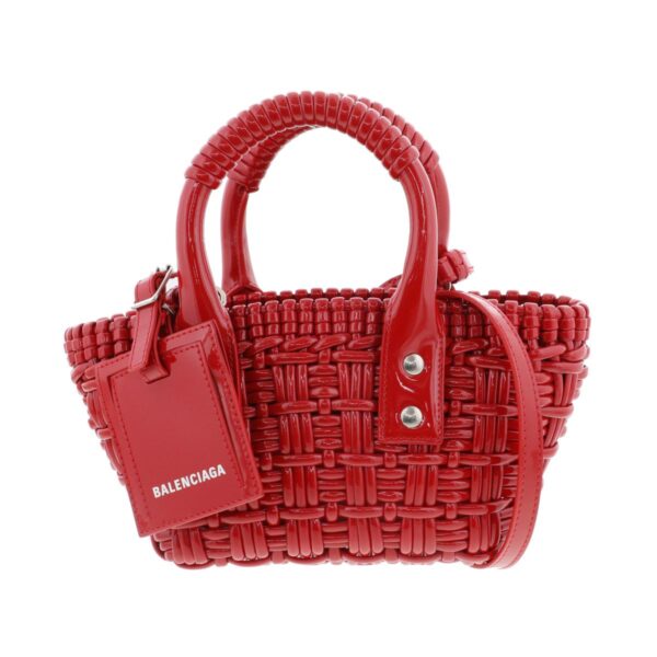 1240009004298 1 Balenciaga Bistro XXS Basket 2way Bag Red