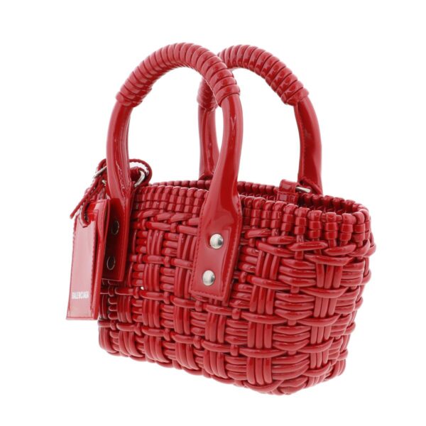 1240009004298 2 Balenciaga Bistro XXS Basket 2way Bag Red