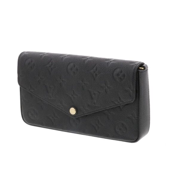 1240009004323 4 Louis Vuitton Pochette Felice Wallet Monogram Empreinte Noir