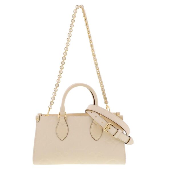 1240009004385 1 1 Louis Vuitton Onthego Empreinte EW Handbag Beige Mini