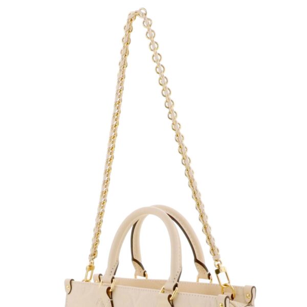 1240009004385 3 1 Louis Vuitton Onthego Empreinte EW Handbag Beige Mini