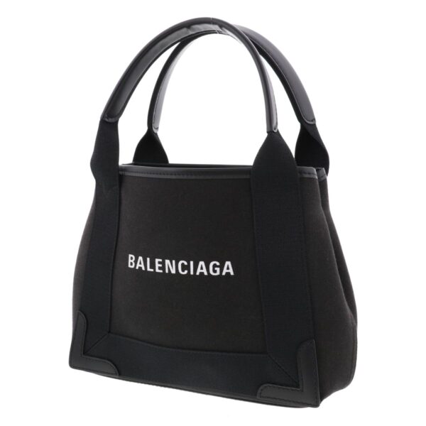 1240009004546 2 Balenciaga Blue Cover XS Tote Bag Black