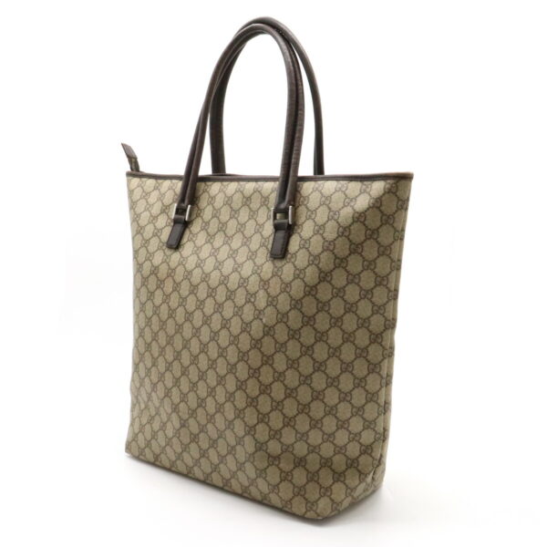 12400325 2 Gucci GG Supreme Large Tote Bag Leather Khaki