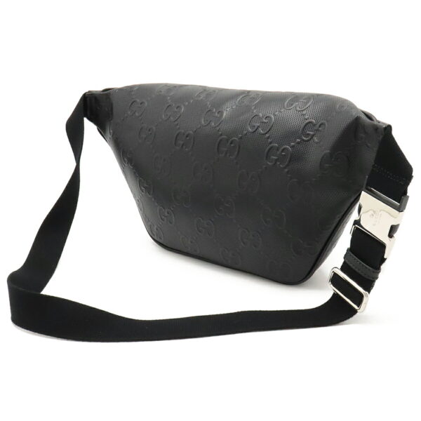 12400474 2 Gucci GG Embossed Waist Bag Leather Black