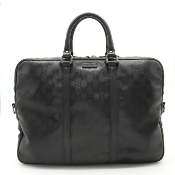 12400872 1 Gucci GG Implement Business Bag Leather Black