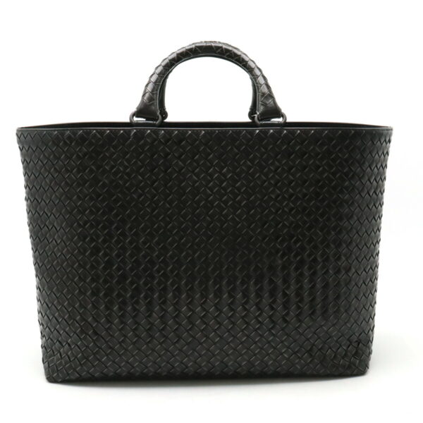 12410403 1 Bottega Veneta Intrecciato Tote Leather Black