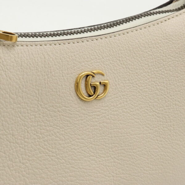 12410431 7 Gucci Aphrodite GG Marmont Shoulder Bag Leather Light Beige