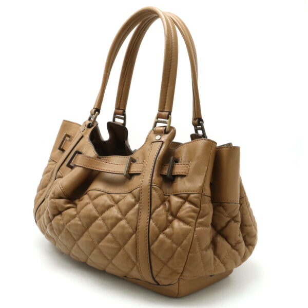 12410541 2 Burberry Quilted Tote Bag Leather Brown