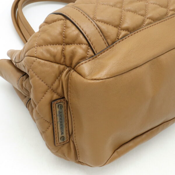 12410541 3 Burberry Quilted Tote Bag Leather Brown