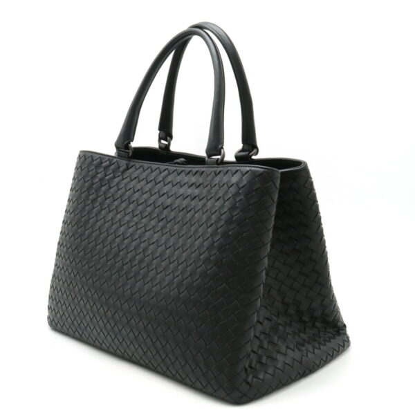 12410634 2 Bottega Veneta Intrecciato Tote Leather Black