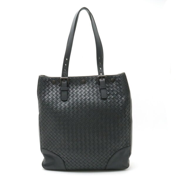 12410706 1 Bottega Veneta Intrecciato Tote Leather Gray