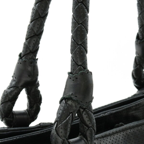 12410711 4 Bottega Veneta Reggero Tote Leather Black