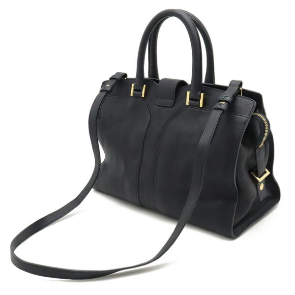 12410755 2 Yves Saint Laurent Y Line Cabas Chic Handbag Leather Black