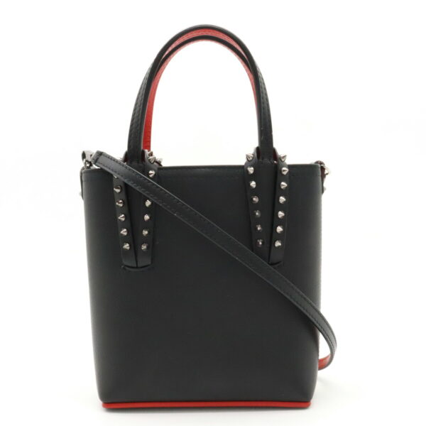 12410860 1 Christian Louboutin Cabata Mini Handbag 2way Leather Black