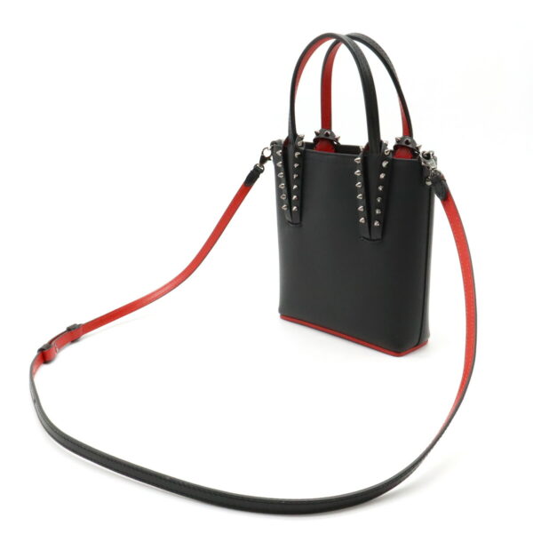 12410860 2 Christian Louboutin Cabata Mini Handbag 2way Leather Black