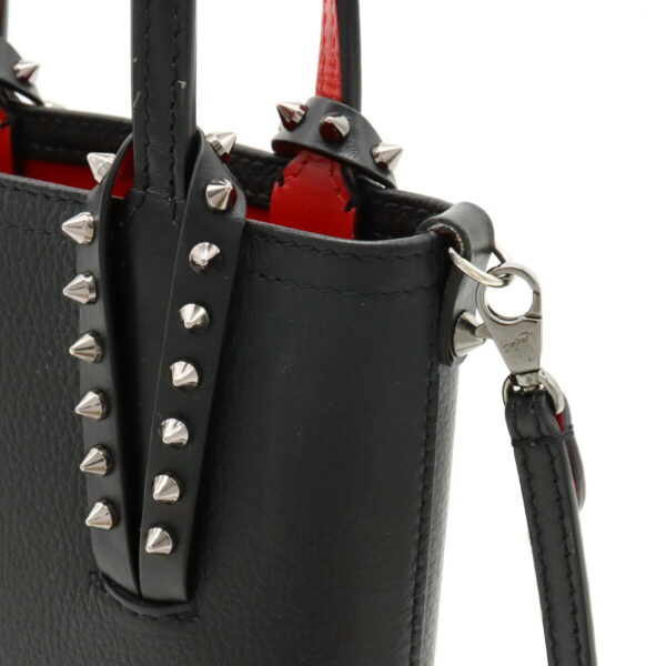 12410860 6 Christian Louboutin Cabata Mini Handbag 2way Leather Black