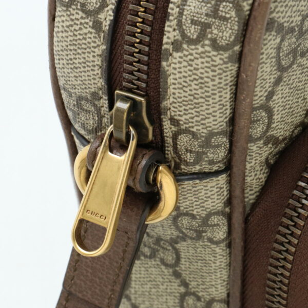 12410944 8 Gucci Neo GG Supreme Shoulder Bag Khaki Brown