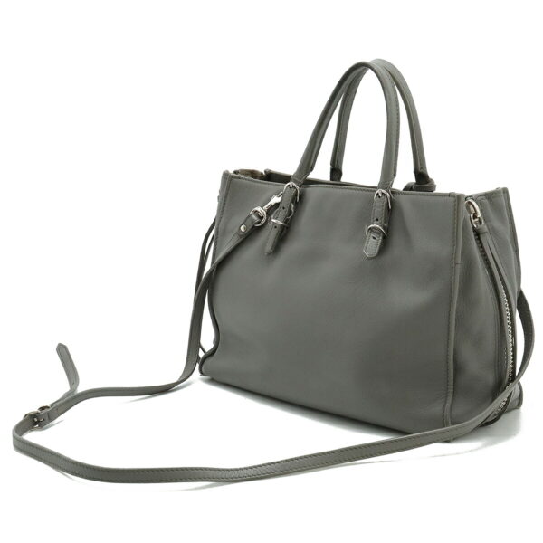 12411021 2 Balenciaga Paper A6 Zip Around Handbag Leather Gray