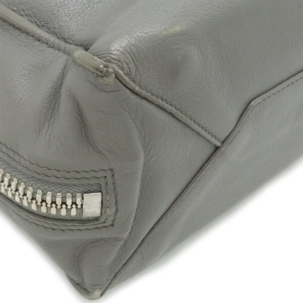 12411021 3 Balenciaga Paper A6 Zip Around Handbag Leather Gray