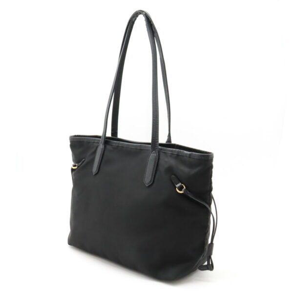 12411102 2 Prada Tote Bag Nylon Leather Nero Black