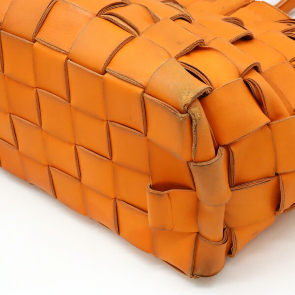 12411171 3 Bottega Veneta Maxi Intrecciato Tote Leather Orange