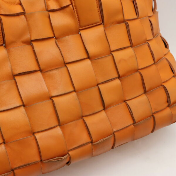 12411171 9 Bottega Veneta Maxi Intrecciato Tote Leather Orange