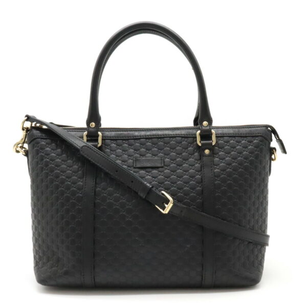 12411176 1 Gucci Micro Guccisima Tote Bag Leather Black