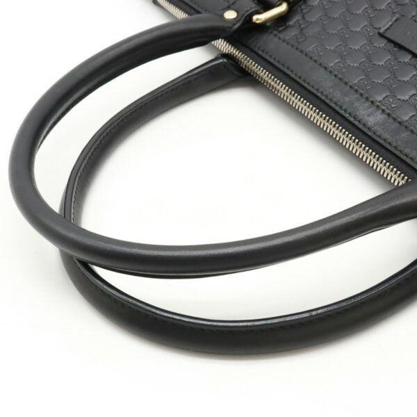 12411176 4 Gucci Micro Guccisima Tote Bag Leather Black