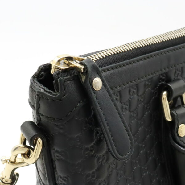 12411176 7 Gucci Micro Guccisima Tote Bag Leather Black