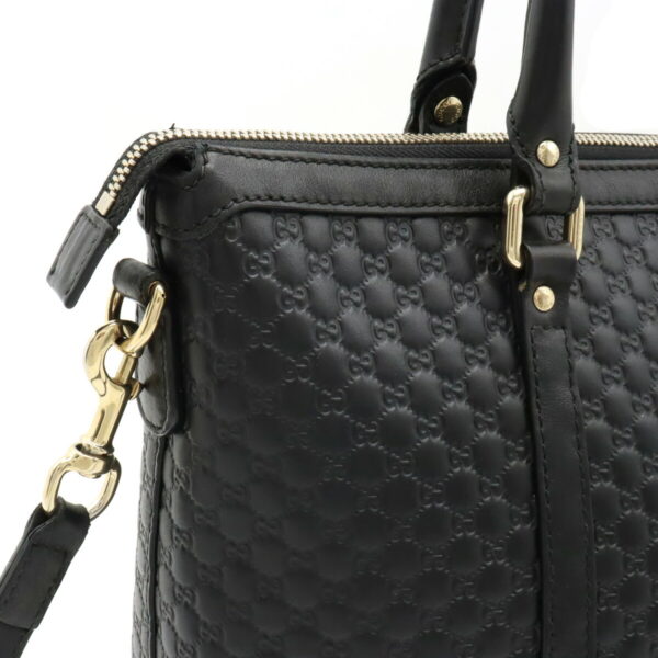 12411176 8 Gucci Micro Guccisima Tote Bag Leather Black