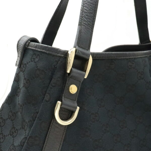 12420149 7 Gucci GG Tote Bag Leather Black