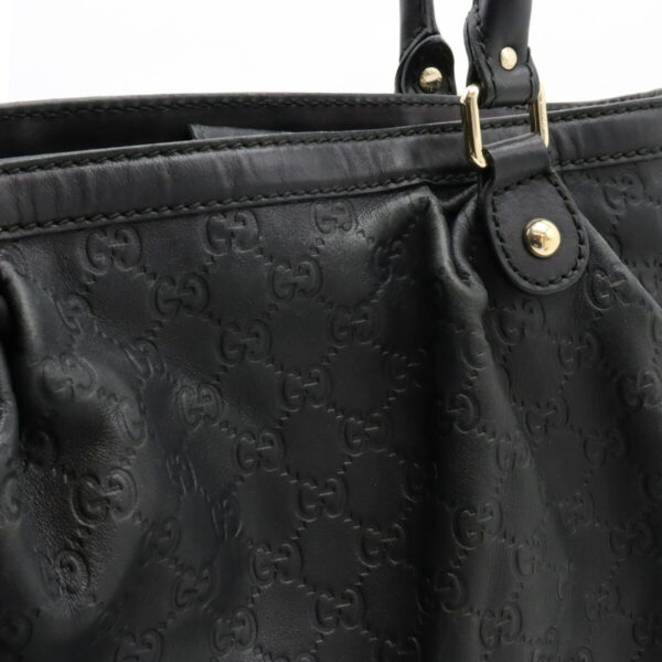 12420177 8 Gucci Sookie Guccisima Tote Bag Leather Black