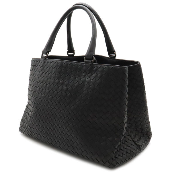 12420310 2 Bottega Veneta Intrecciato Tote Leather Black