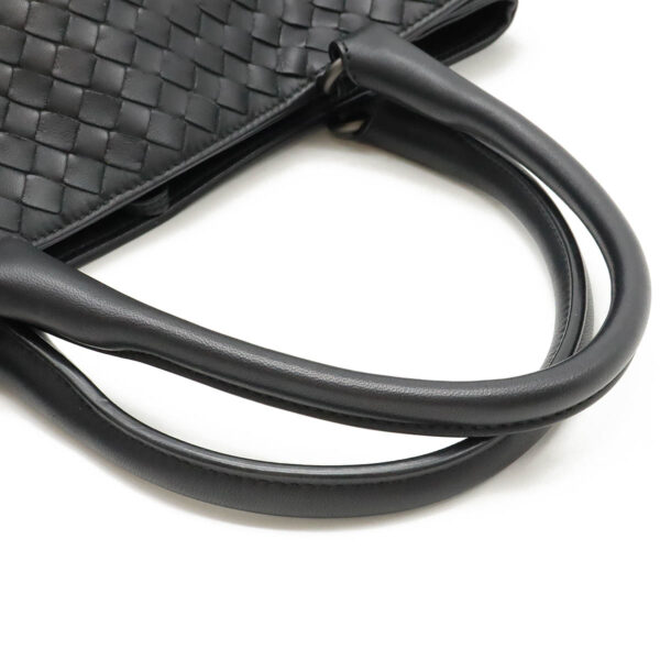 12420310 4 Bottega Veneta Intrecciato Tote Leather Black