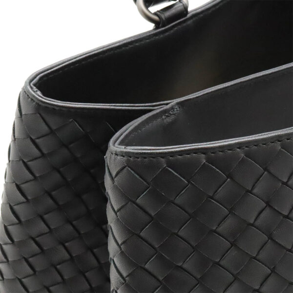 12420310 7 Bottega Veneta Intrecciato Tote Leather Black