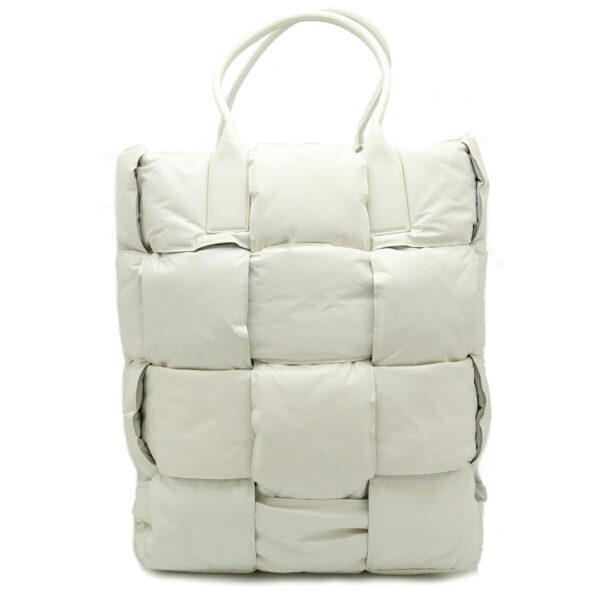 12420545 1 Bottega Veneta Padette Squash Tote Leather White