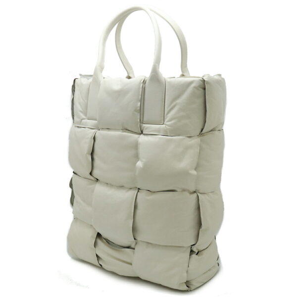 12420545 2 Bottega Veneta Padette Squash Tote Leather White