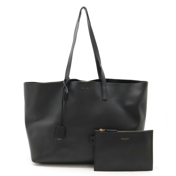 12420565 1 Saint Laurent Shopping Tote Bag Leather Black