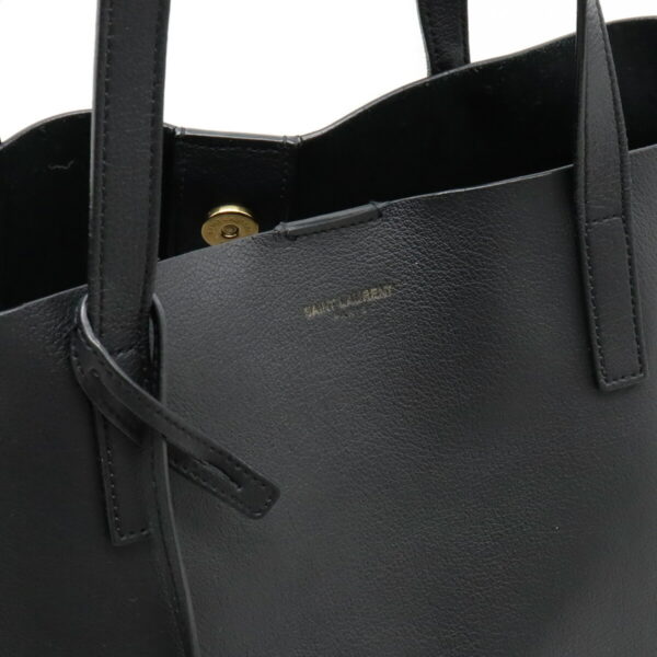 12420565 7 Saint Laurent Shopping Tote Bag Leather Black