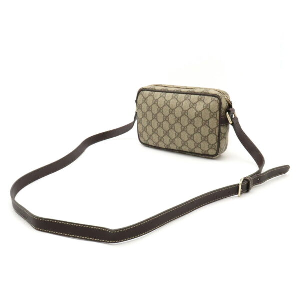 12420578 2 Gucci GG Plus Shoulder Bag Leather Khaki Beige Brown