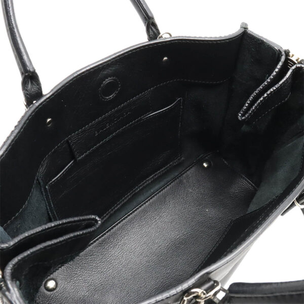 12420582 5 Balenciaga Paper A6 Zip Around Handbag Leather Black