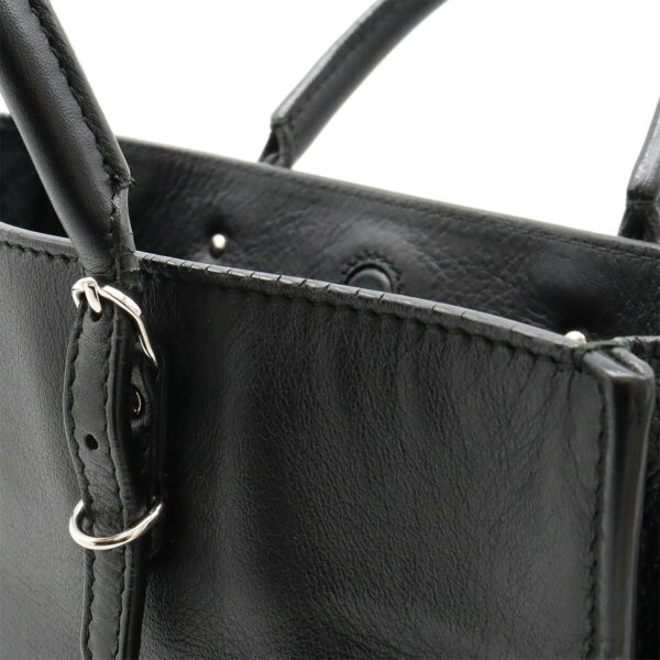 12420582 6 Balenciaga Paper A6 Zip Around Handbag Leather Black