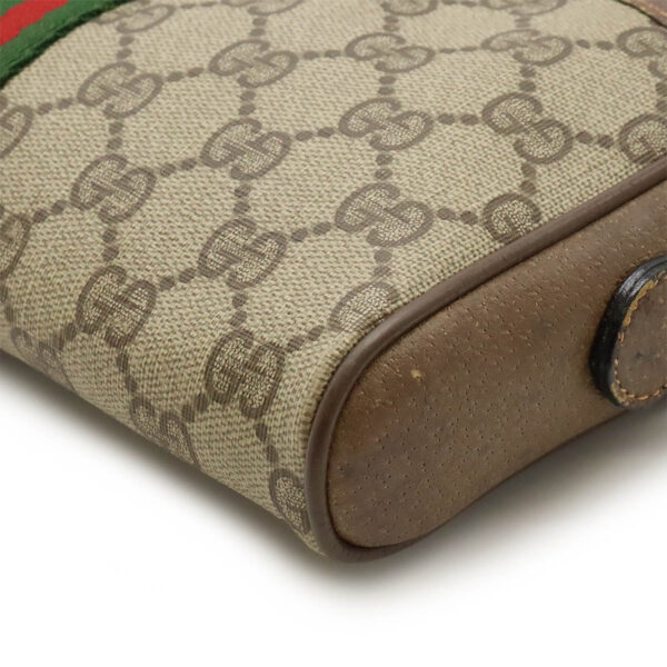 12420685 3 Gucci GG Plus Sherry Line Pochette Beige Brown