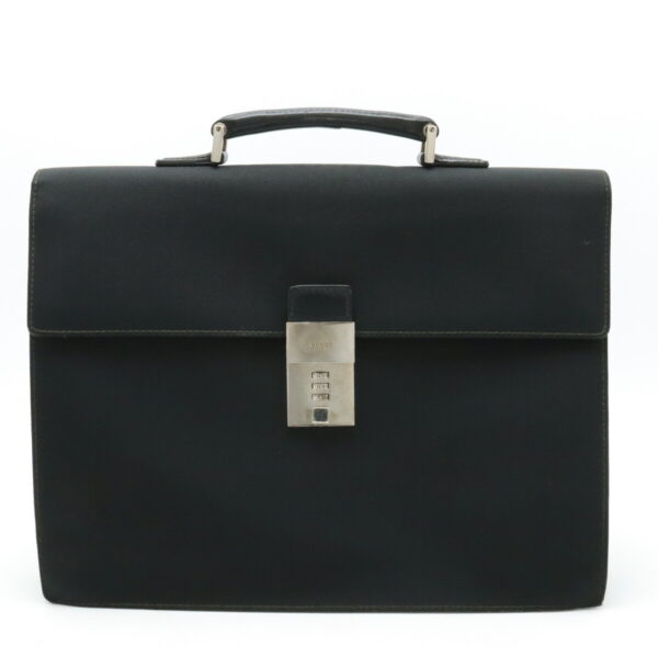 12420843 1 Gucci Gucci Briefcase Nylon Leather Black