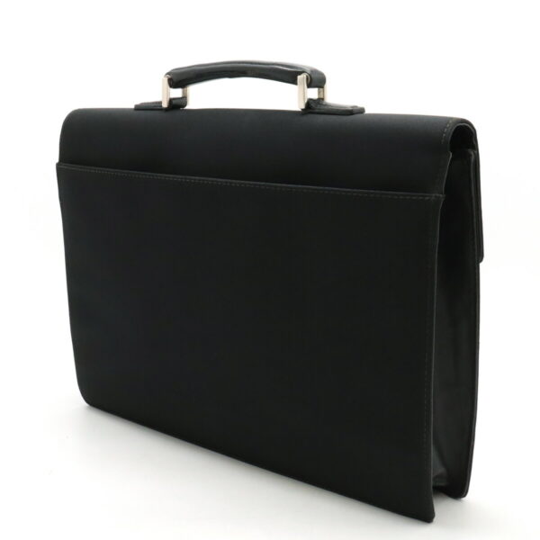 12420843 2 Gucci Gucci Briefcase Nylon Leather Black