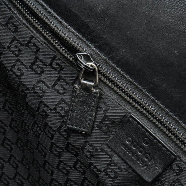 12420843 7 Gucci Gucci Briefcase Nylon Leather Black