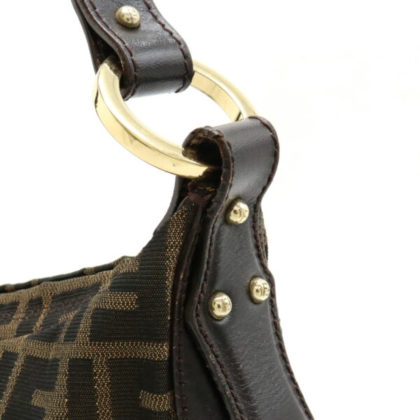 12430312 8 Fendi Zucca Pattern Bag Leather Khaki